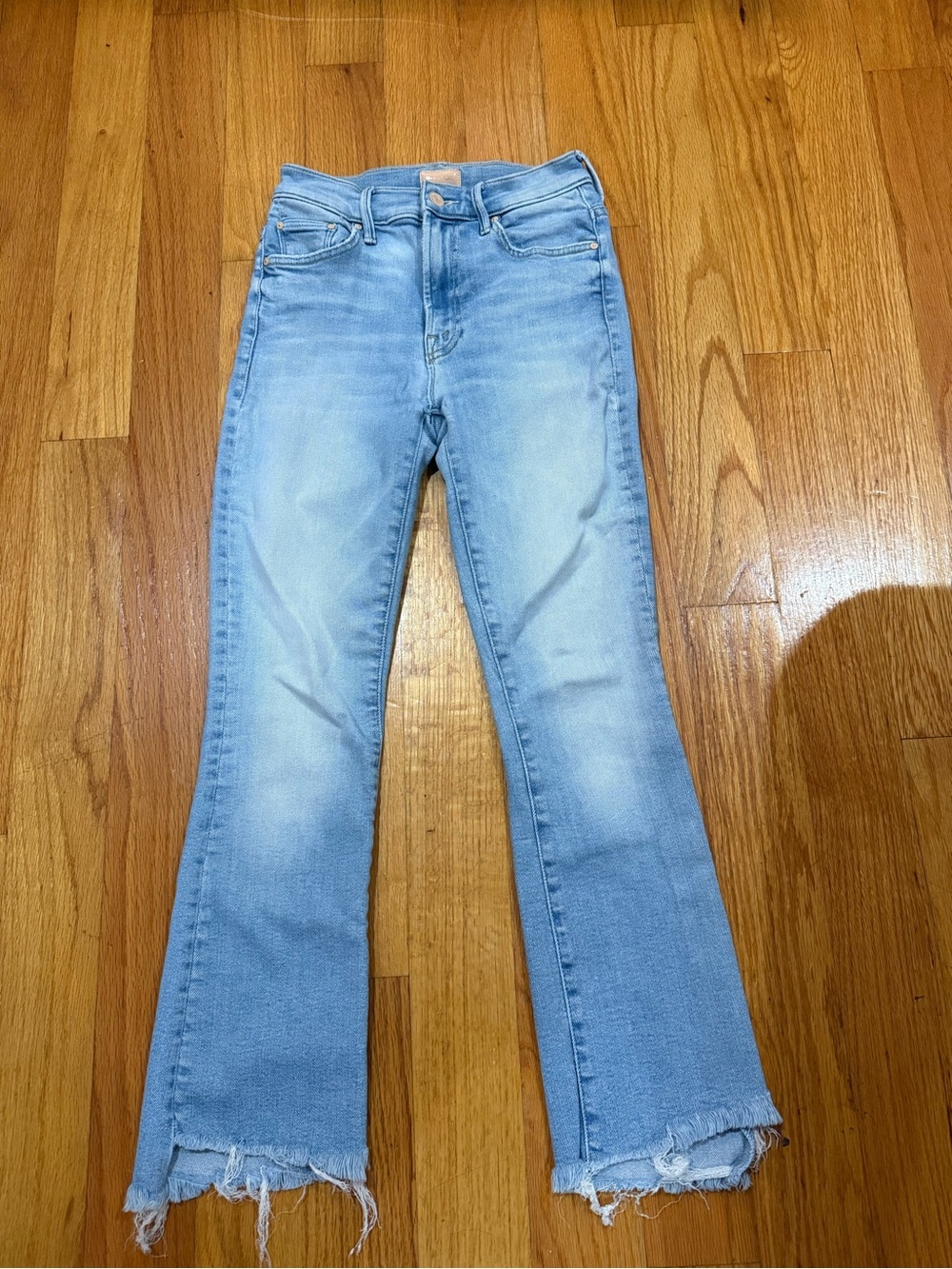 MOTHER The Insider Crop Step Fray Jeans — Limited Edition, Size 25
